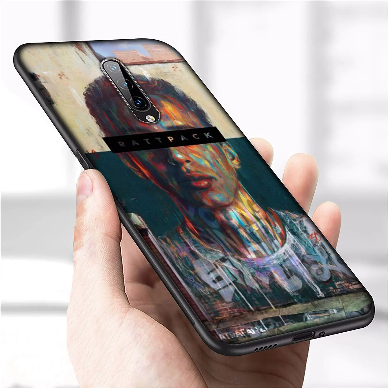 Мягкий силиконовый чехол Logic pop для Oneplus 7T 7 Pro 6 6T 5 5T One Plus черный из ТПУ | Мобильные