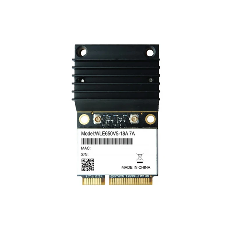 

Compex WLE650V5-18 802.11ac/an PCI Express Mini Card Qualcomm Atheros QCA9888 Single Band 5GHz 2×2 MU-MIMO Wave 2 wifi 5 Module
