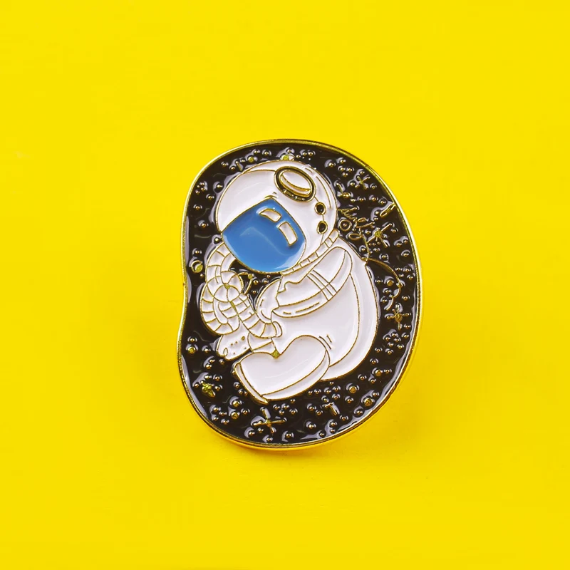 Астронавт брошь &quotКосмос&quot эмаль на булавке напитки планет для малышей в виде