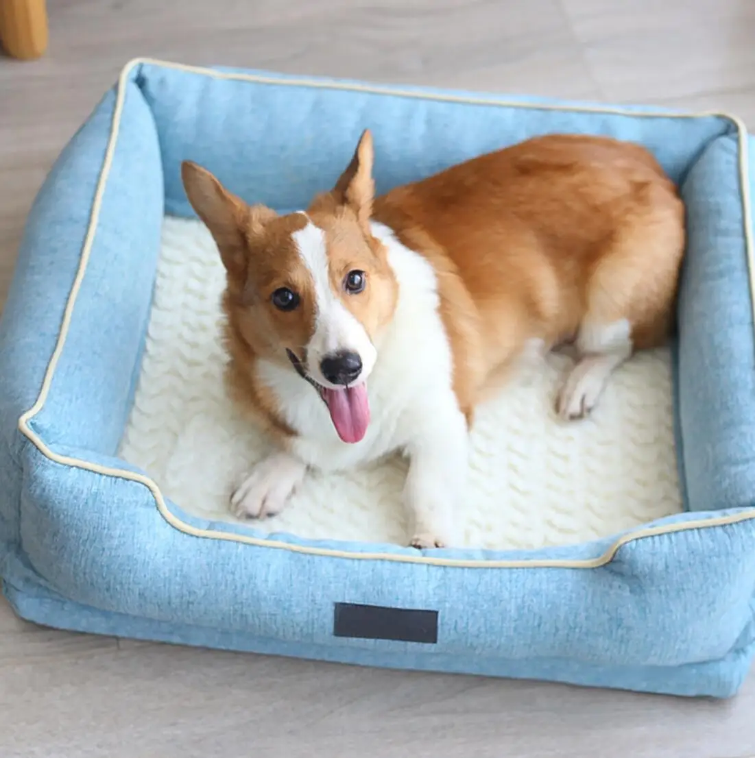 

Pet Bed Square Bowknot Cute Sofa Nest Pet Cushion Cat Litter Kennel Sleep Nest Nest Cushion Dog Beds