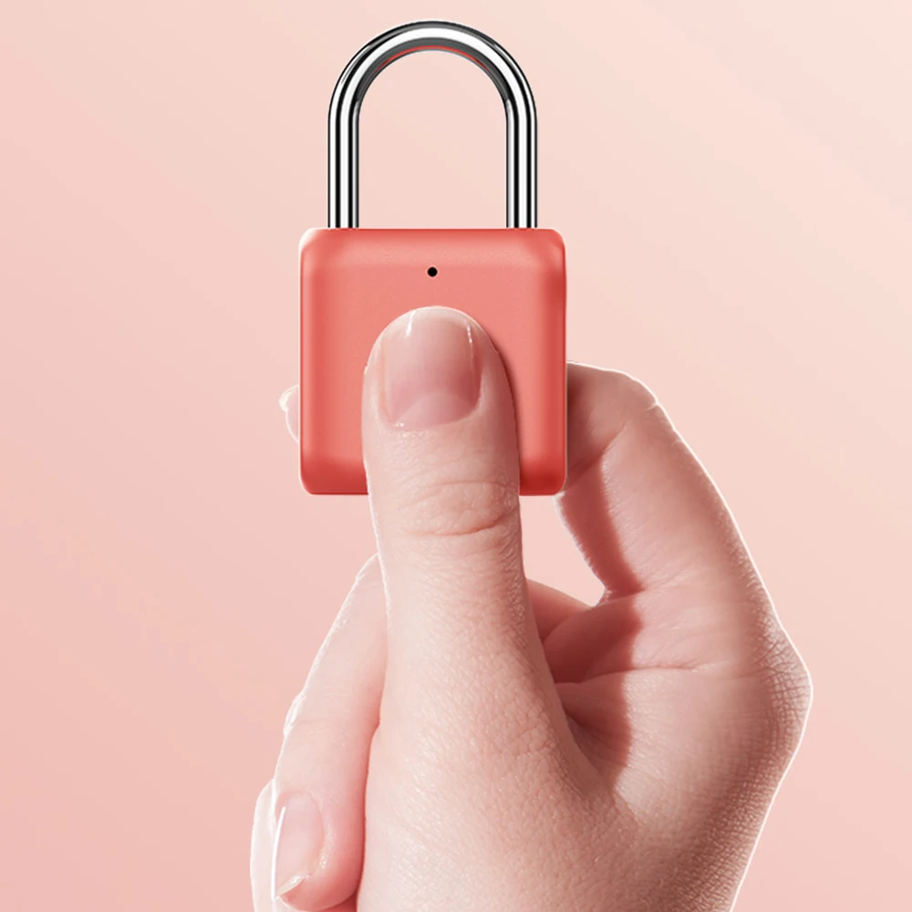 

Kitty Smart Fingerprint Door Lock Padlock USB Charging Keyless Anti Theft Travel Luggage Drawer Safety Lock