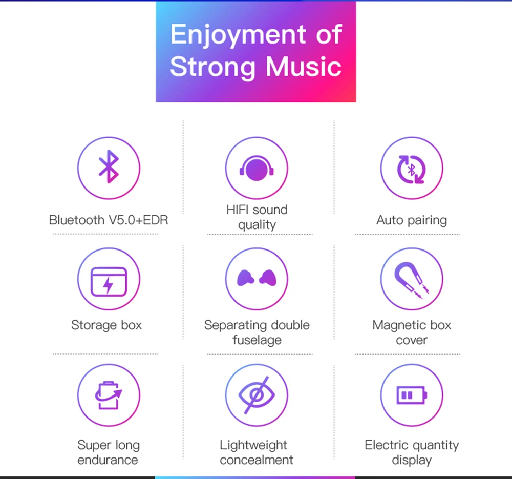 Беспроводные наушники TWS Bluetooth 5,0 стерео наушники спортивные наушники гарнитуры с микрофоном