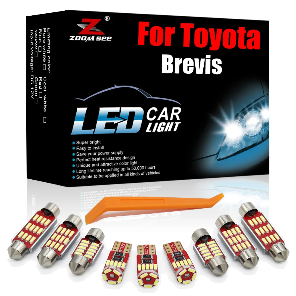 

Высокомощный детский интерьерный комплект 16 шт. для Toyota Brevis 2001-2007, автомобильный багажник, купольная карта, зеркало для туалетного столика, ...