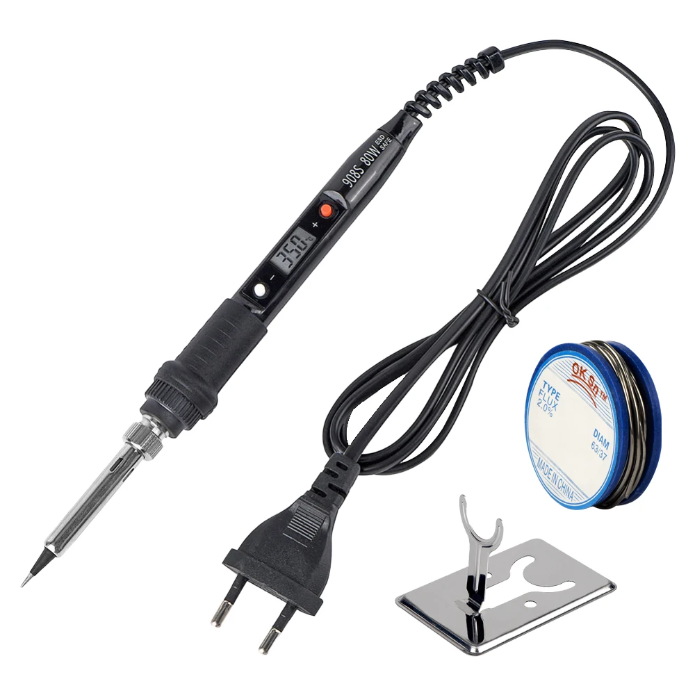 Jcd Ferro de Solda Elétrica Portátil Digital Temperatura Ajustável Ponta do Soldador de Solda Equipamentos 80w Ferramentas Reparo Ferros de solda elétrica