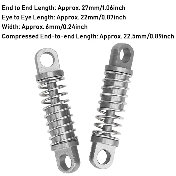 4 шт. сплав амортизатор заслонки масляного типа для Rc хобби модель автомобиля 1/28