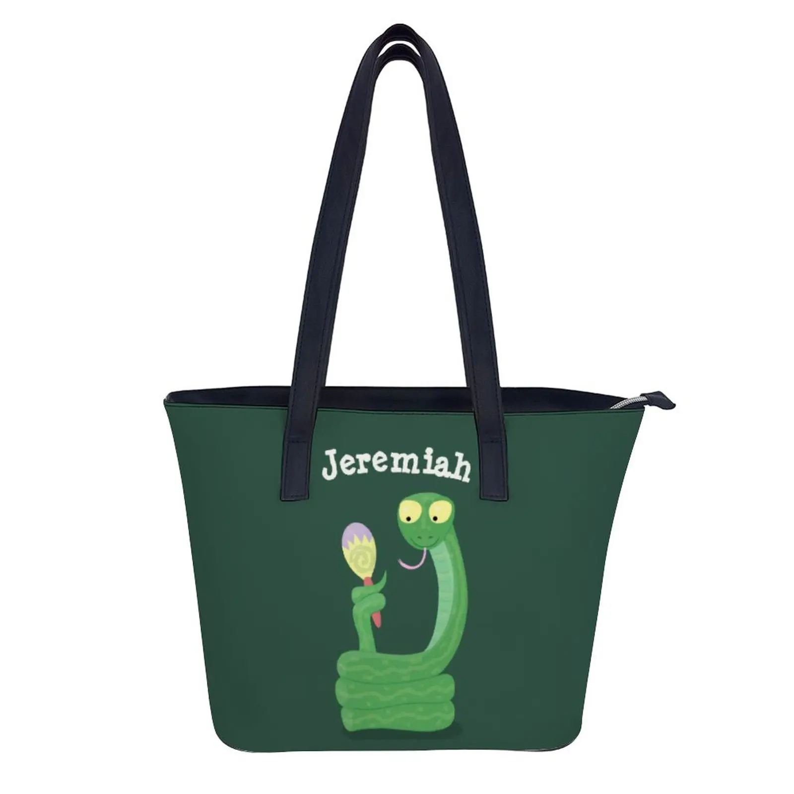 

Snake Shoulder Bag Colorful Leather Handbag Student Picnic Handle Fashion Shopping Bag