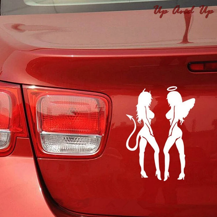 3D Автомобильные наклейки виниловые дьявол ангел демоны отражающие