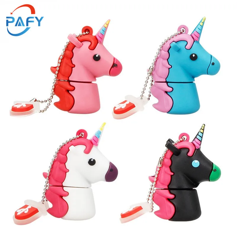 

usb stick lovely usb flash drive Unicorn 4GB 8GB 16GB 32GB 64GB 128GB flash disk cartoon usb flash free custom logo & delivery