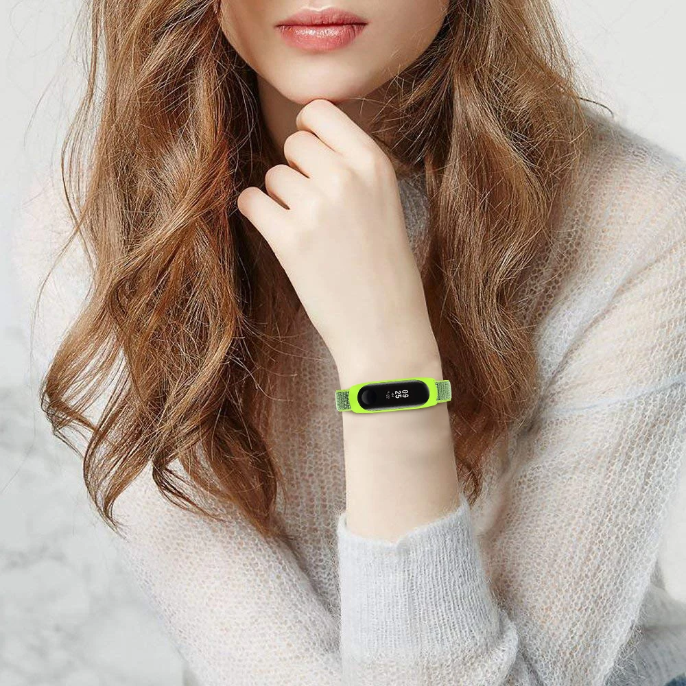 Нейлоновый ремешок OULUCCI для xiaomi mi band 4 спортивный дышащий аксессуары сменный