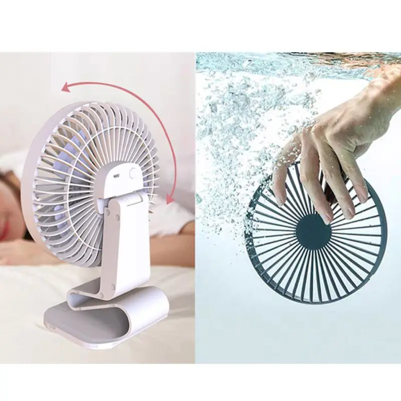 

Mini Portable Clip on Desk Fan USB Rechargeable Desktop Air Cooling Cooloer Office Outdoor Travel Home Appliances