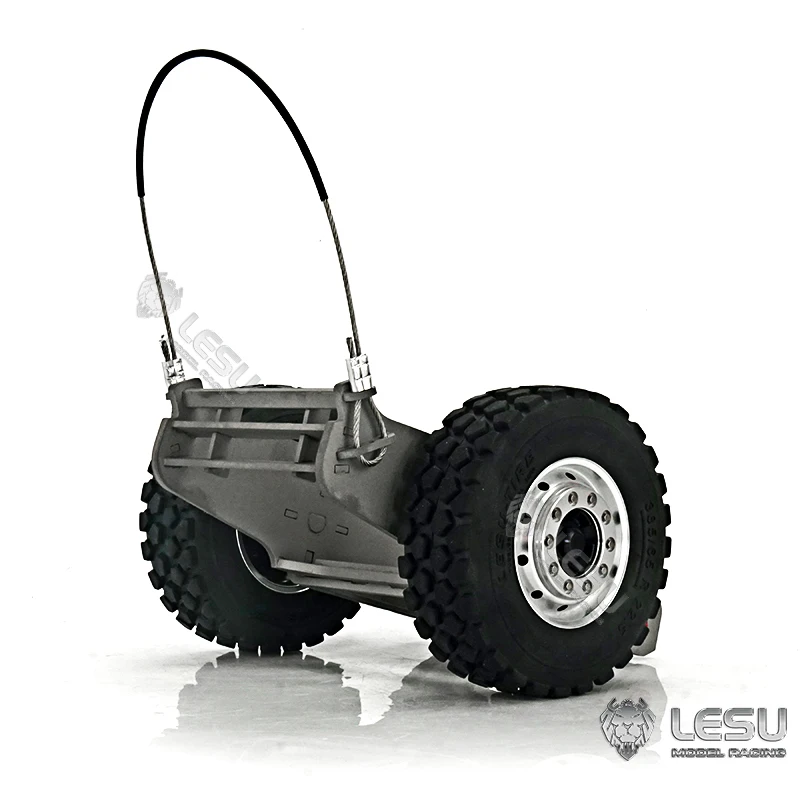 Металлические треки для прицепа буксировочные колеса 1/14 LESU Komatsu AC360 RC