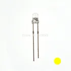 100 шт. 3 мм круглый желтый светодиод, супер яркий водяной прозрачный СВЕТОДИОДНЫЙ светильник желтого цвета, Новинка