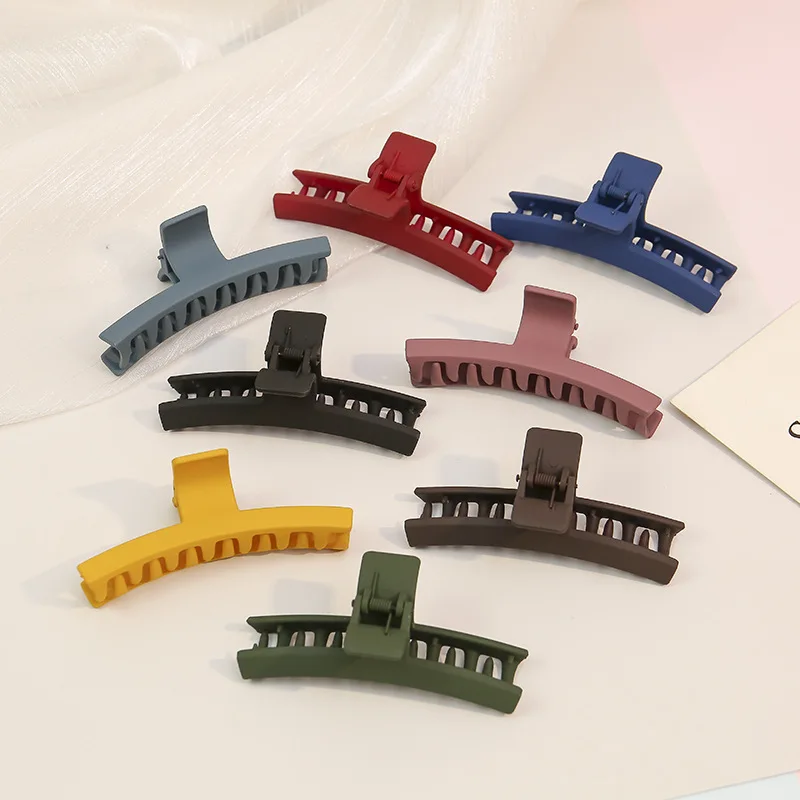 

New Claw Clip for Women Tough Colorful Plastic Hair Claw Large Size Hair Clamps Claw Clip Crab Girls Chic Hair Accessories Gift
