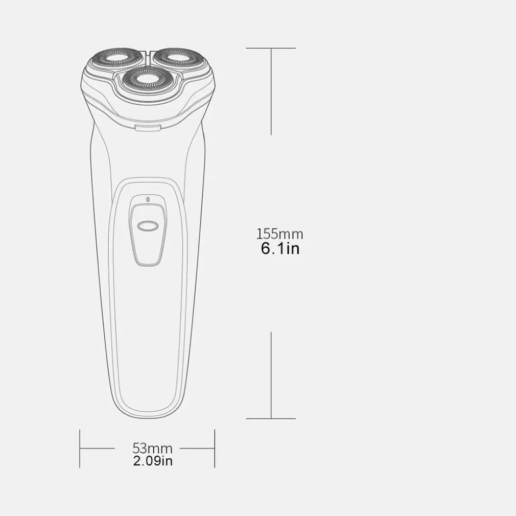 

1 Pcs 3D Electric Shaver Blackstone-C Electric Razor Washable Beard Trimmer Angle Razor Hairdresse Razor Head