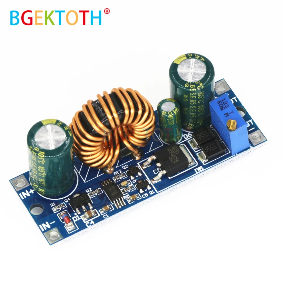

DC-DC High Power Adjustable Automatic Step-up&Down Power Supply Module Buck Voltage Regulator 5-30V to 0.5-30V Board