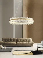 all copper light luxury chandelier living room modern minimalist creative design artistic personality bedroom dining room lamps