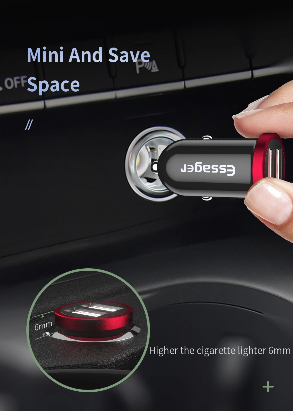 Essager Quick Charge 4,0 3,0 USB Автомобильное зарядное устройство для iPhone Xiaomi samsung QC4.0 QC3.0 QC type C PD быстрая зарядка автомобильное зарядное устройство для телефона