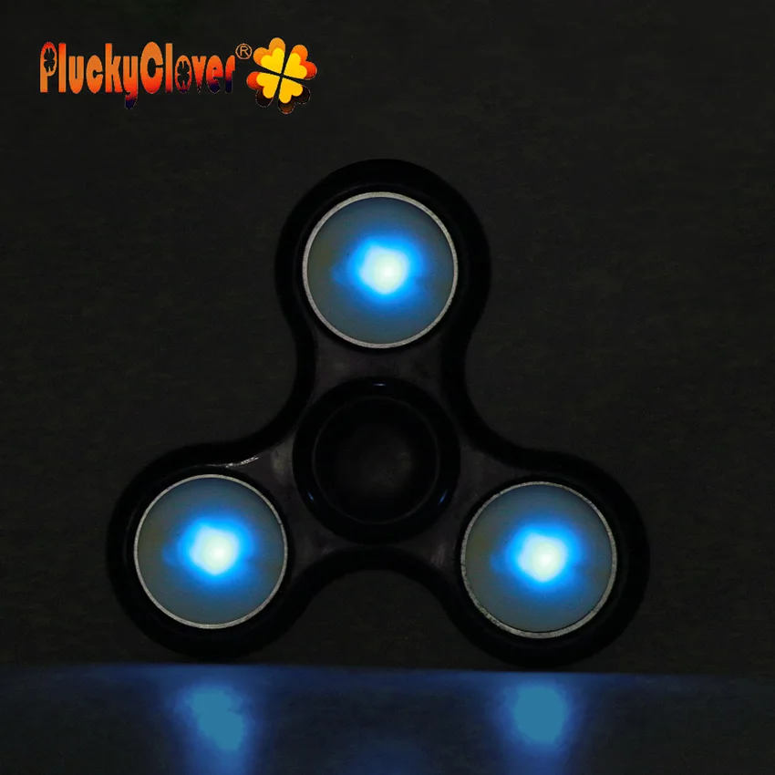 1 подсветка ПК Tri-spinner светится в темноте светодиодный светильник Спиннер EDC ручной Спиннер гироскоп антистресс фокус светящиеся сверкающие игрушки Gyros