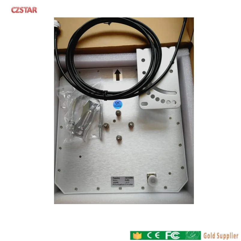 Наружная внутренняя IP65 водонепроницаемая uhf rfid антенна круговая поляризация