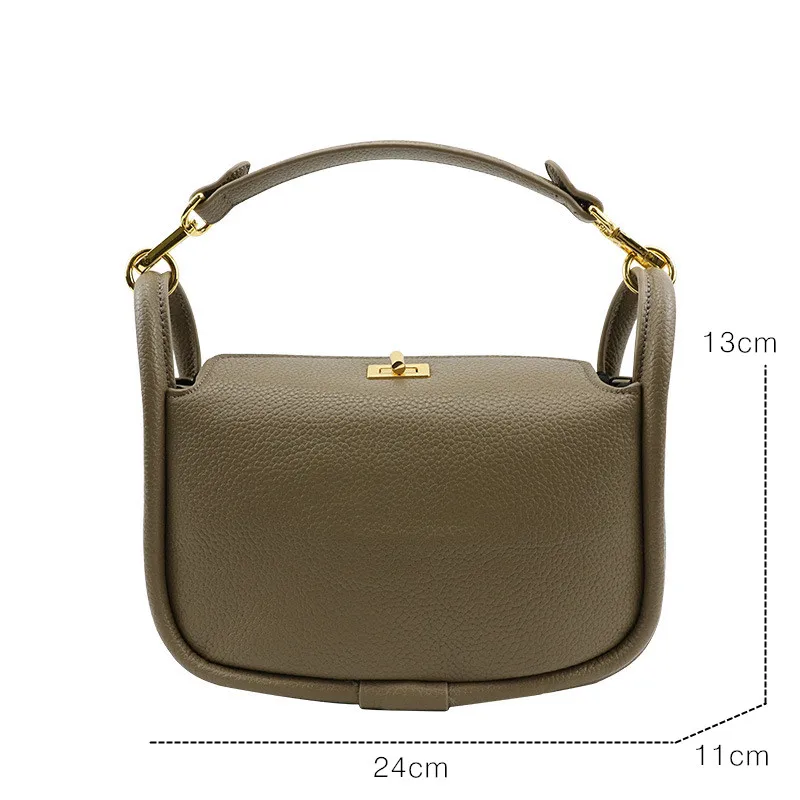 Роскошная Брендовая женская сумка на плечо с подушкой цвет хаки черный через