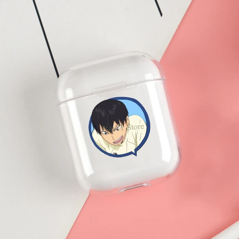 

Мягкие Защитные чехлы для наушников Kageyama Tobio Haikyuu аниме чехол из ТПУ для Apple Airpods 1/2, Bluetooth