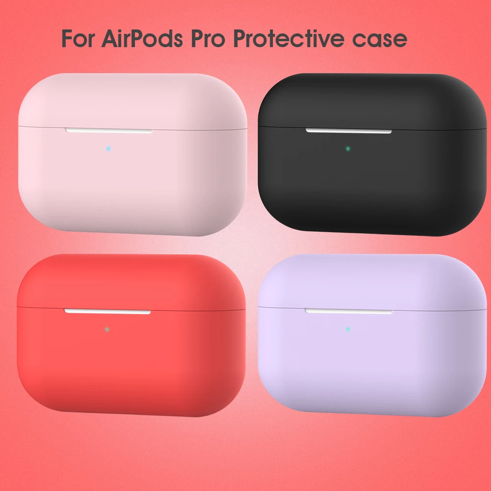 Мягкий чехол для наушников из ТПУ Apple Airpods Pro Беспроводная Bluetooth зарядная коробка