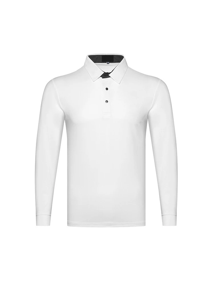 Высококачественная дышащая рубашка поло с длинным рукавом логотипом вашего