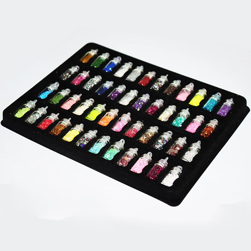 

48pcs/Box Mini Sticker Sequins Glitter Filler Fluffy Slime Toys For Children Charms DIY Kit Accessories Supplies Educational Toy