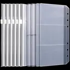 Карманы для бумаг на молнии формата A6 (3 вида) для персональных указательных карманов Filofax, карман для купюр, 6-кольцевой бумажник, пластиковые карманы на молнии, блокнот