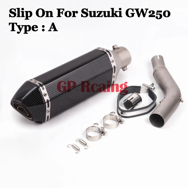 Слипоны для Suzuki GW250F GW250 GP выхлопной адаптер мотоцикла средний соединитель трубы