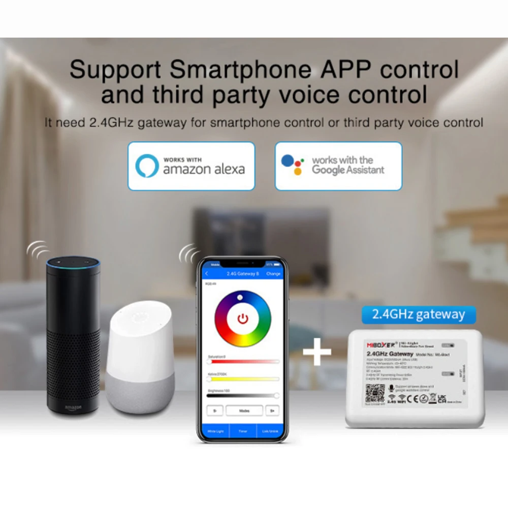 Дешево Miboxer DC12-24V FUT035SA пульт дистанционного управления восходом солнца 2,4G Радужный пульт дистанционного управления для двойной белой/одноцветной/...