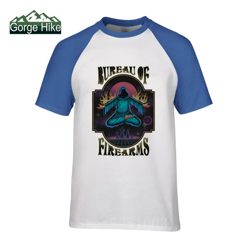 Футболка мужская с надписью Бюро огнестрельного оружия | Мужская одежда