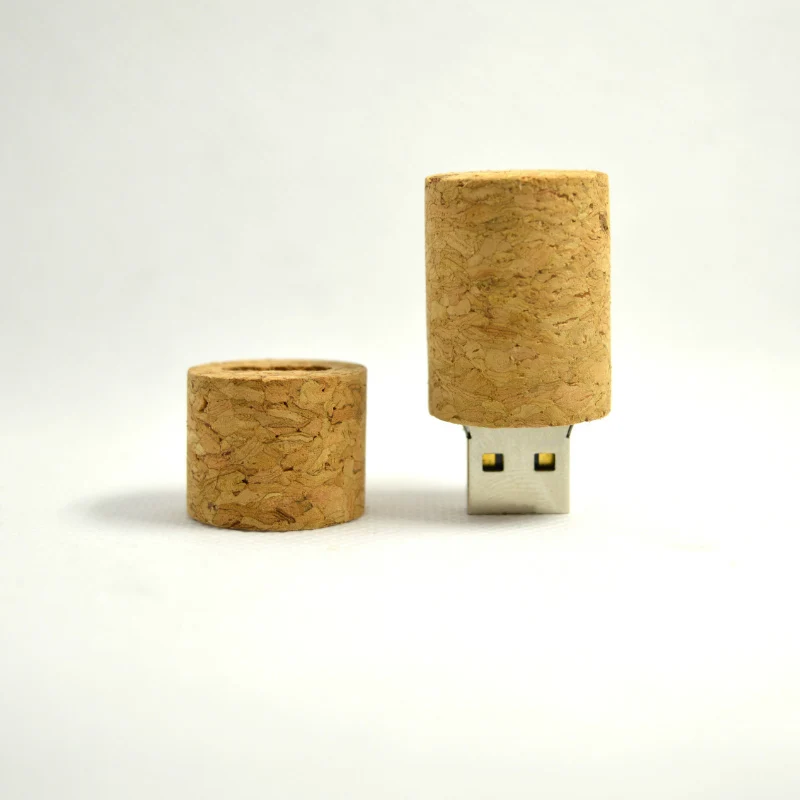 Деревянный пробковый USB флеш накопитель в виде бутылки вина 32 ГБ 16 8 128 Мб