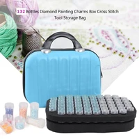 diamond painting 132 bottles tools container storage bag carry case daimond painting bag embroidery accessories double layer