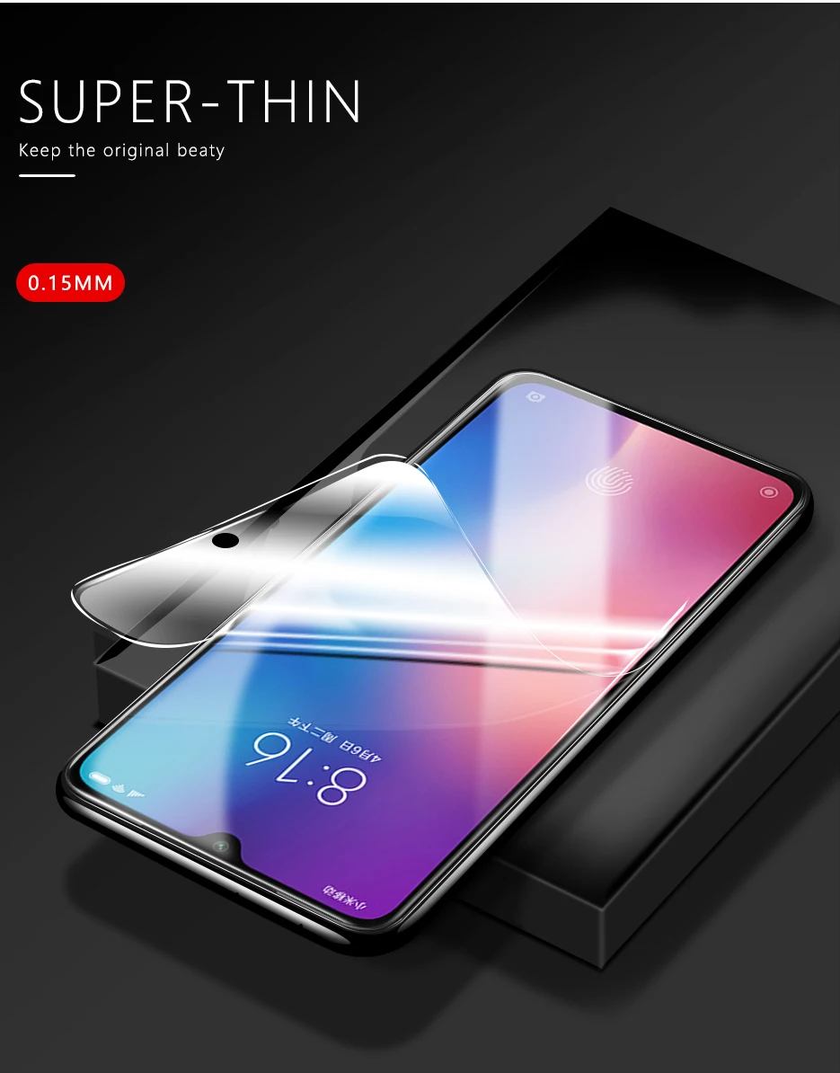 3D изогнутая пленка для защиты экрана Xiaomi mi 9 mi 9 SE Explorer полное покрытие mi 9 pro CC9 A3 Гидрогелевая пленка не закаленное стекло