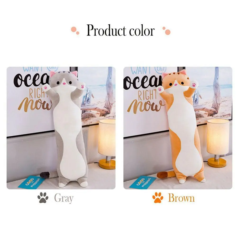 

66/5000 50cm Cute Plush Cat Doll Soft Stuffed Kitten Pillow Toy Doll Gift Y7Y4