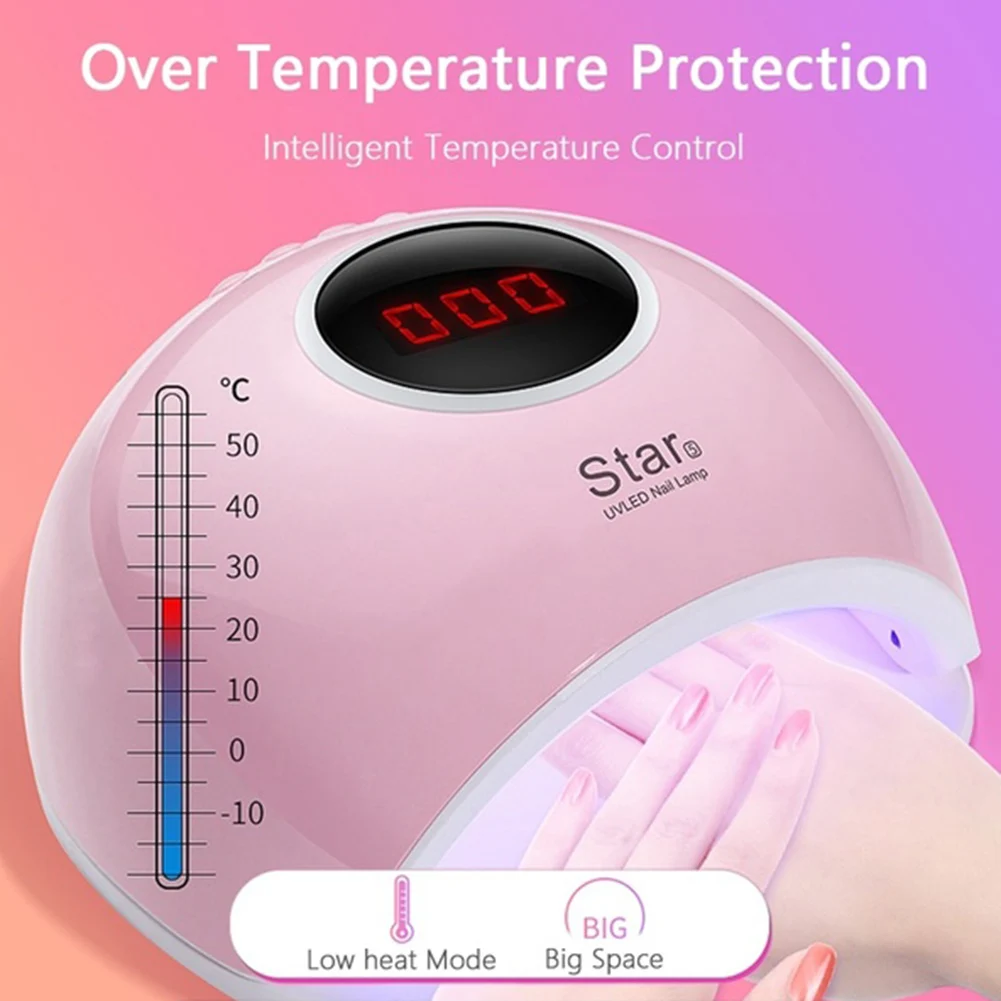 Профессиональный 110-240 В умный датчик Светодиодный УФ-лампа для ногтей Гель-лак