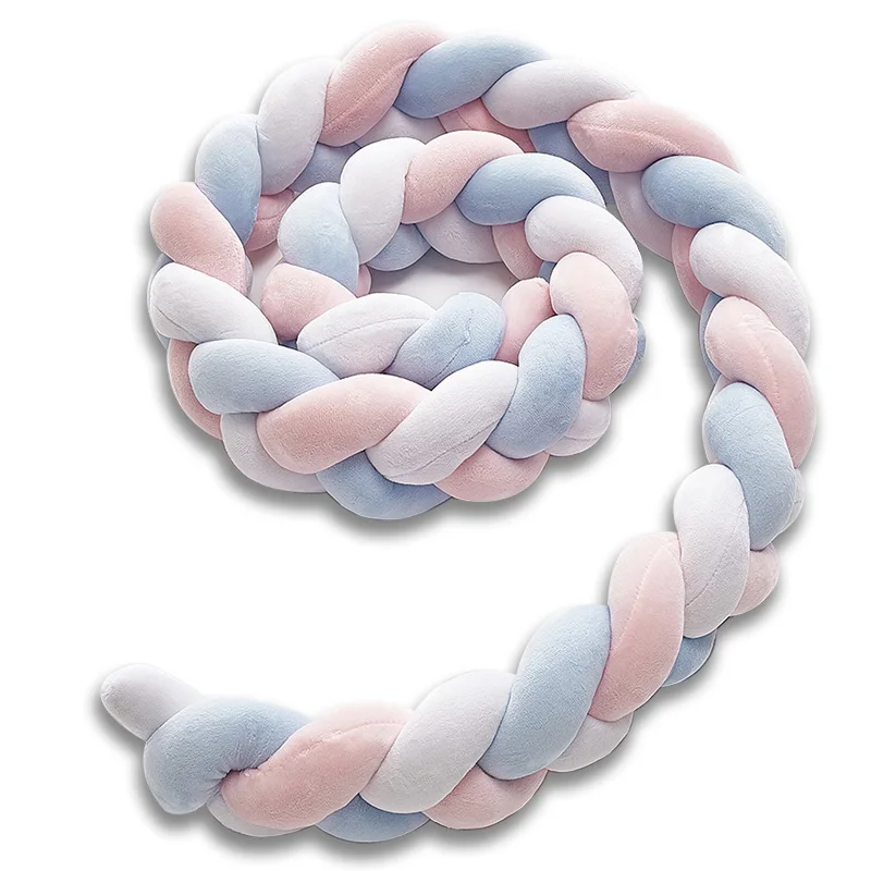 150 см детская кровать бампер узел длинный ручной работы плетеная коса плюшевая