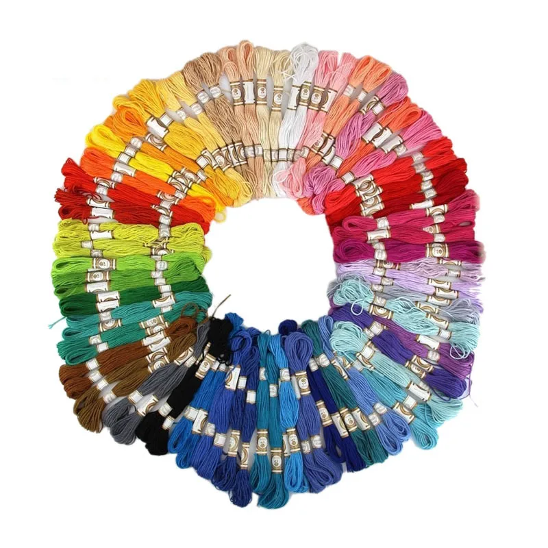 

Hot sale 50/100PCS Cross Stitch Cotton Embroidery Thread Floss Sewing Skeins Craft Dropshipping