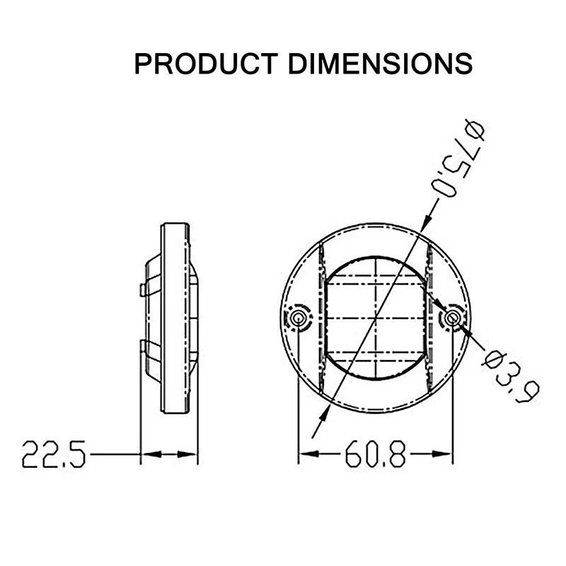 Нержавеющая сталь 304 круглая 12vc холодный белый свет для яхты швартовые