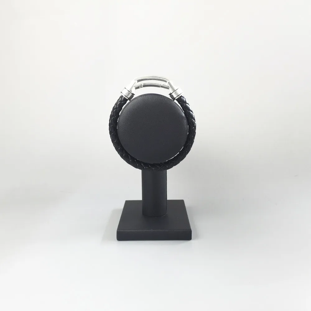 Браслеты-манжеты из плетеной кожи стерлингового серебра 925 пробы ширина 7 мм