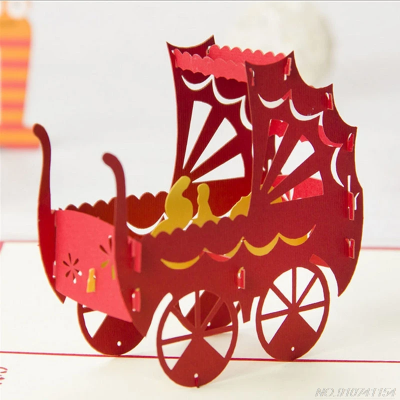 

3D Up Invitation Greeting Card Birthday Valentines' Day New Year Xmas Gift N30 20 Dropshipping