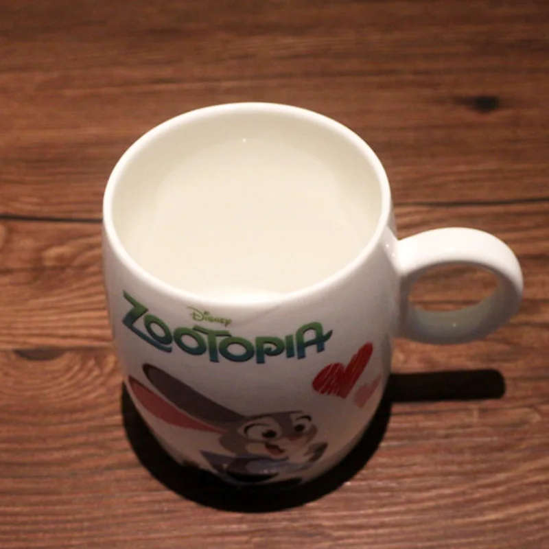 400 мл Zootopia бегущий кролик красная лиса керамическая кружка молочная модная