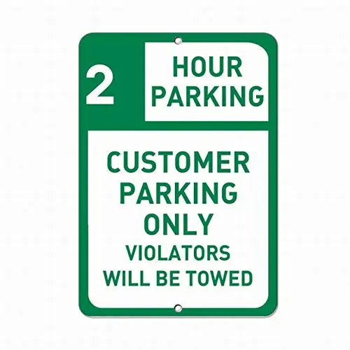 

Предупреждающий знак, декор 12x16, оловянные металлические знаки, 2 часа парковки, для клиентов, только нарушение парковки, будет буксируемый п...
