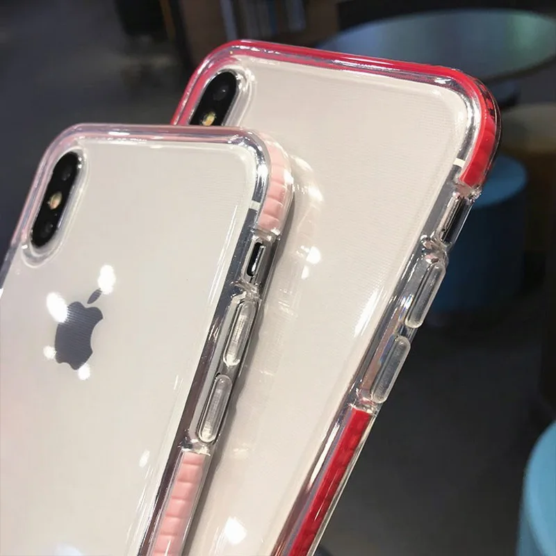 MOESOE двойного слоя противоударный Прозрачный чехол для iphone 11 Pro Max X XR XS MAX 7 8 10 лет 6s 6