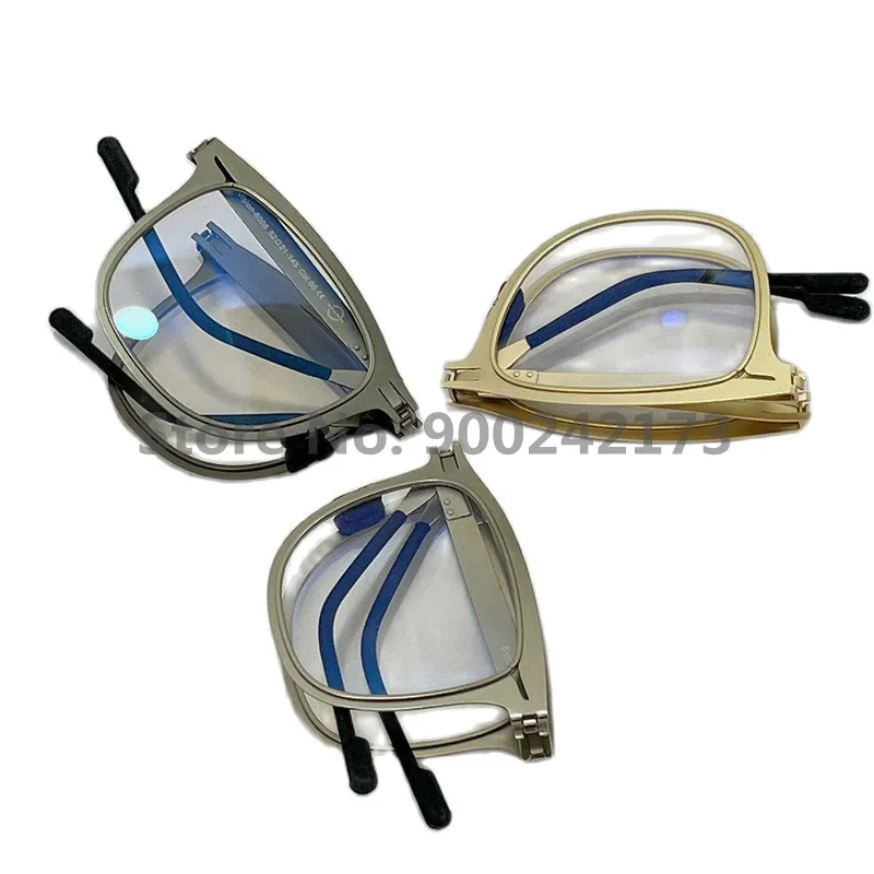 

Foldable Retro Aluminum Titanium Sunglasses Men Women Fashion Brand Designer Shades UV400 Vintage Sun Glasses