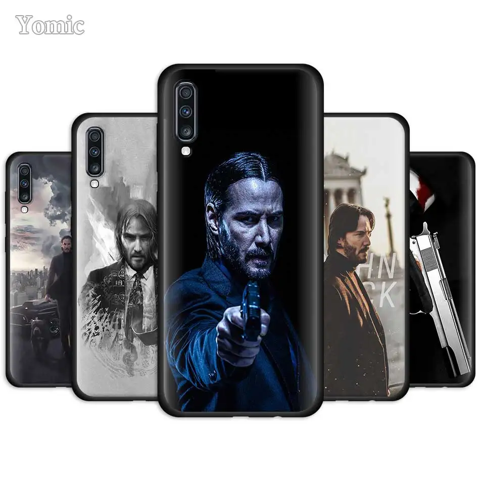 Мягкий ТПУ чехол Yomic John Wick для Samsung Galaxy A50 A51 A40 A41 A70 A71 A10 A30 S A31 A20 E силиконовый черный