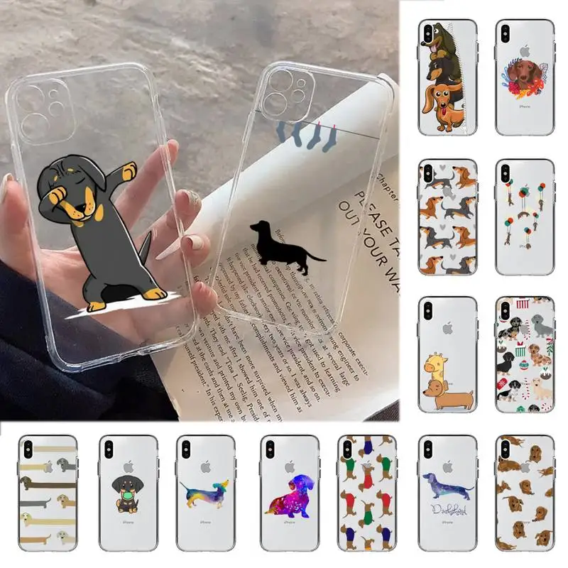 

Babaite Animals Dogs Dachshund Phone Case for iphone 13 11 12 pro XS MAX 8 7 6 6S Plus X 5S SE 2020 XR cover
