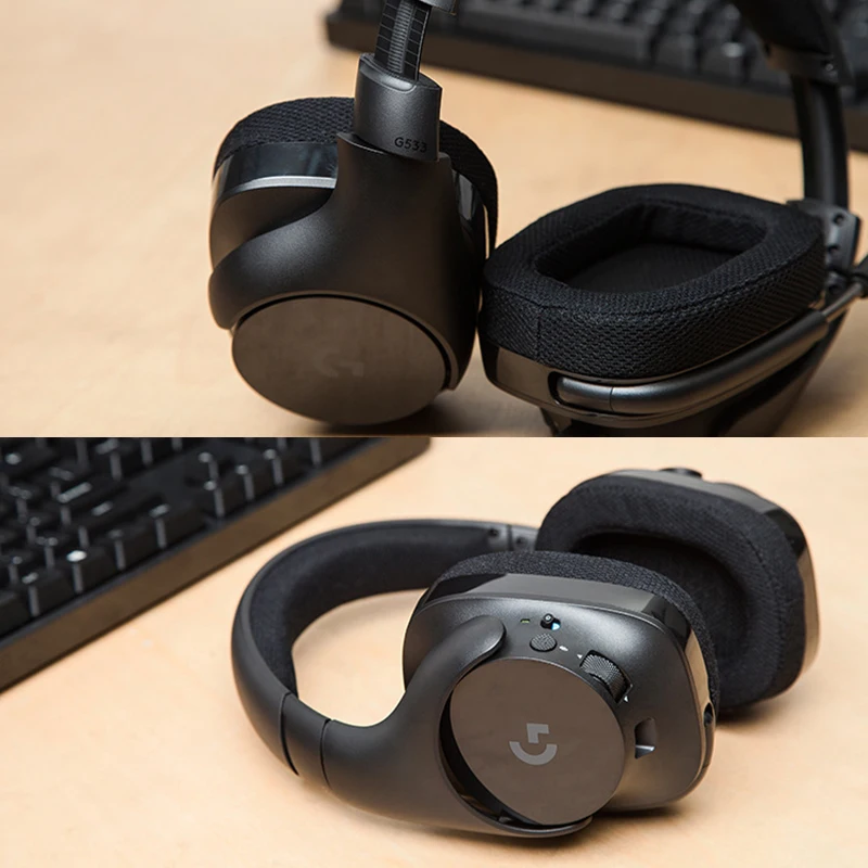 Новая беспроводная стереоскопическая игровая гарнитура Logitech G533 DTS 7 1 SURROUND с