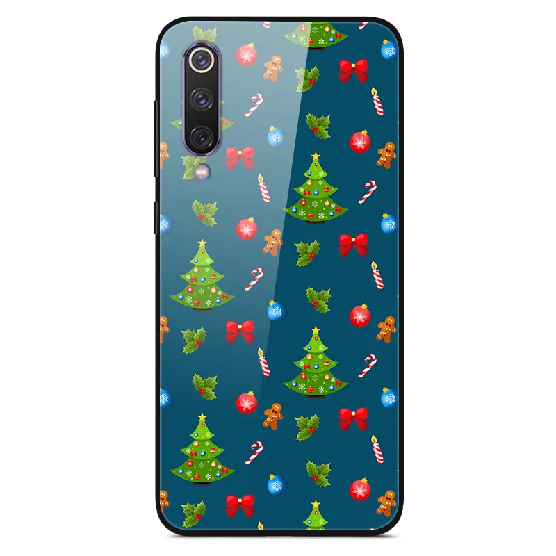 Christmas 15 Для samsung J4 Plus чехол закаленное стекло твердая задняя крышка для samsung Galaxy J4 Plus чехол J 4 Plus A20E A2 Core Note 10 Plus - Цвет: Christmas 15